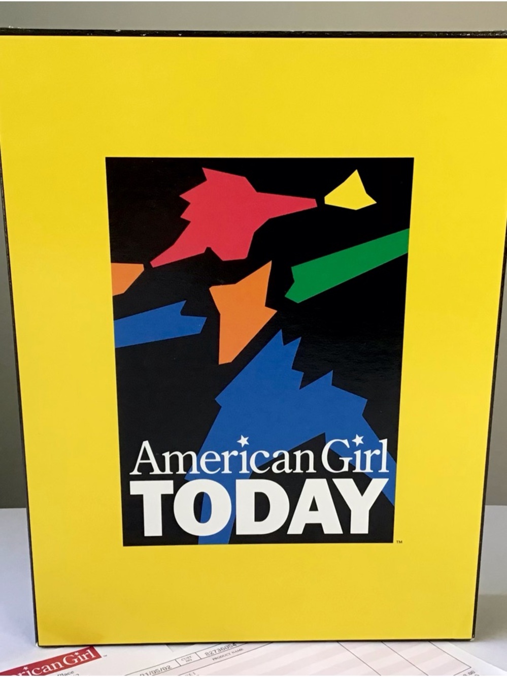 2002 EMPTY BOX American Girl Today Yellow/Black Accessory Ice Dance Outfit